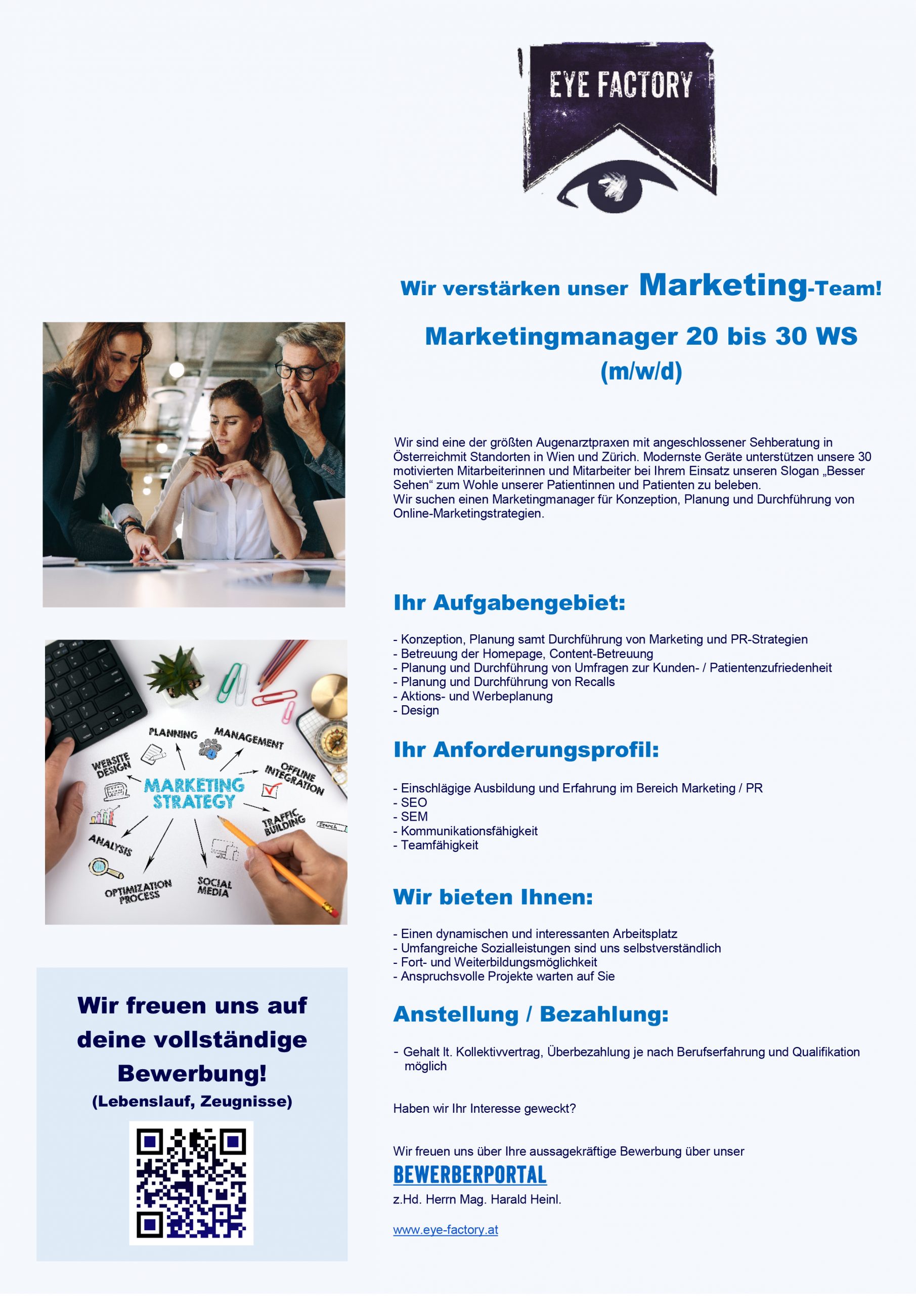 Bewerbung Marketingmananger MitarbeiterIn